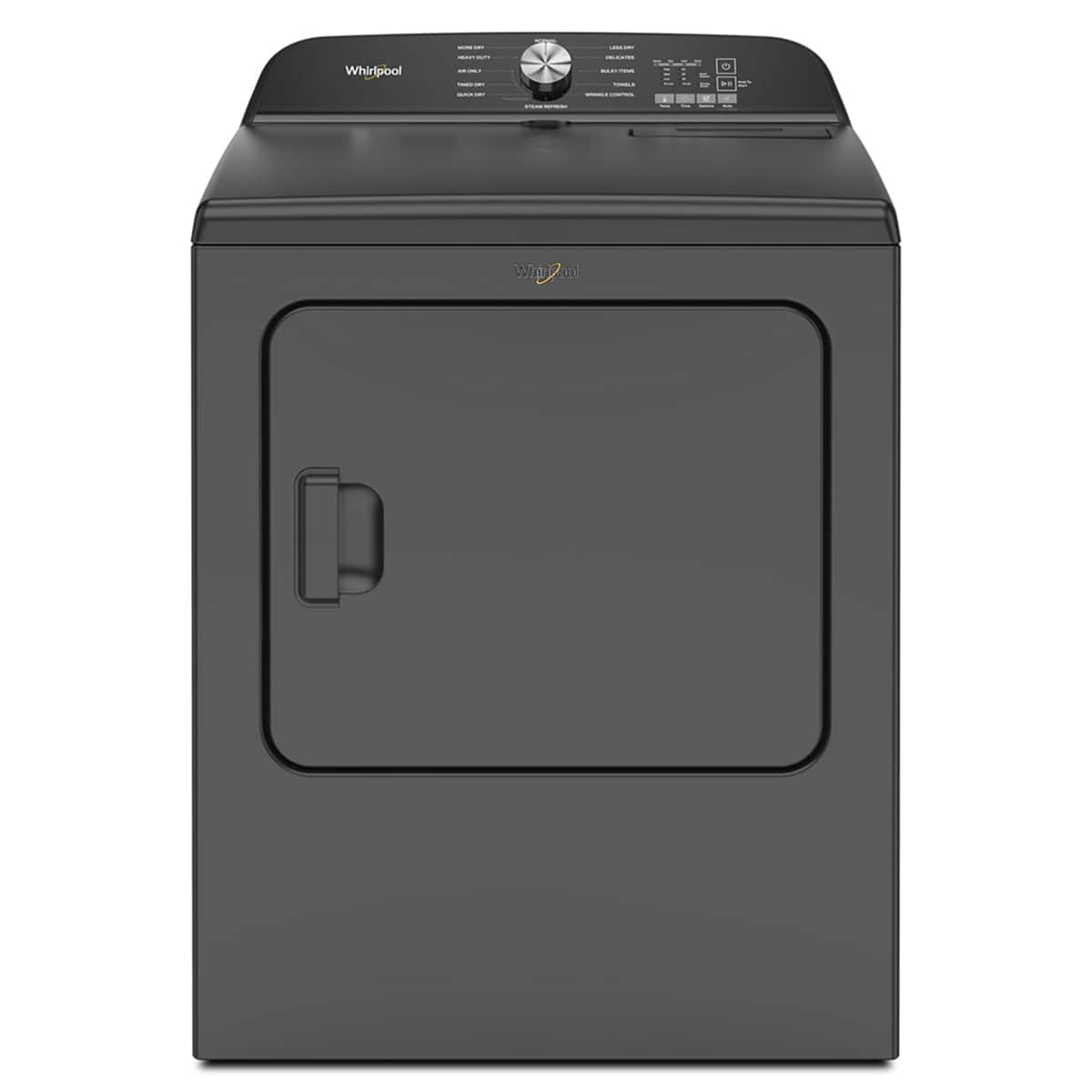 7.0 Cu. Ft. Whirlpool Gas Dryer with Moisture Sensor - Volcano Black