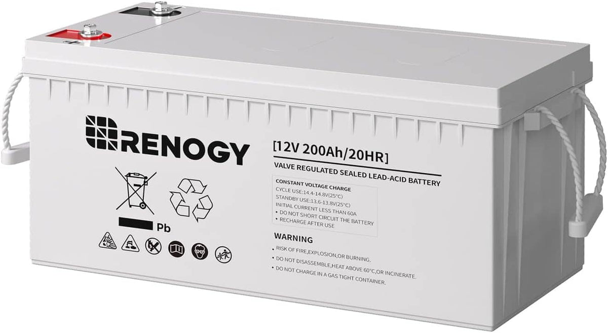 Renogy - Deep Cycle AGM Battery 12 Volt 200Ah