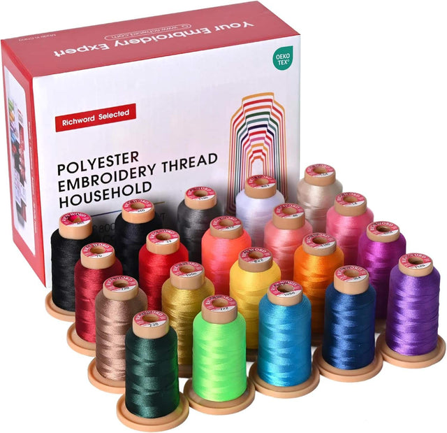 A 2 Your - 00s Embroidery SAMIU Expert OKO TEX Selected Richword POLYESTER THREAD EMBROIDERY HOUSEHOLD PEIDRD - DRO ada KORD AAK NOND T VEN E JRE TAARE - 800 PNIORD CO 39 1ES UAO ORG - Tu - 12 ORE VEC i 6 T MNDRO MA CONE Ue 1 TuaS SOAD - 120 ARTUDED OKG = - 3 a PETOND NORD RUR FURD VC ORD % USRE - O