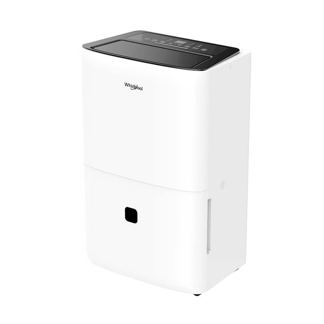 Front. Whirlpool - 50 Pint 3000 Sq. Ft 14.8 quart Energy Star Certified Dehumidifier with Pump in White - White.
