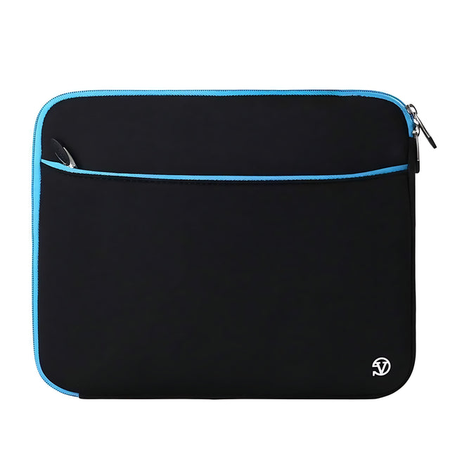 Front. Kitcheniva - Neoprene Tablet Sleeve Pouch Bag Case For 12" iPad Black/Blue - Black/Blue.