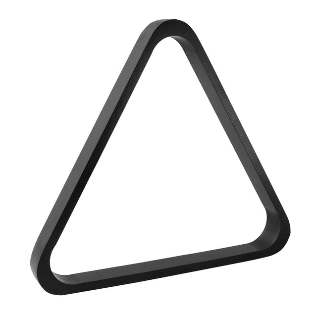 Front. GSE Games & Sports Expert - Black Solid Wood 8-Ball Triangle Ball Rack for 2-1/4" Pool Balls, Billiard Ball Rack for Pool Table - Black.