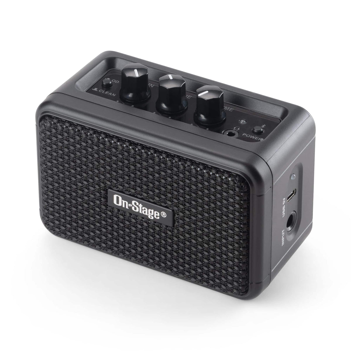 On Stage Stands - On-Stage 4" Travel Electric Guitar Amp - Lightweight&Portable, Bluetooth, USB C, Full Range Speakers, 3-Hour Charge for - Black