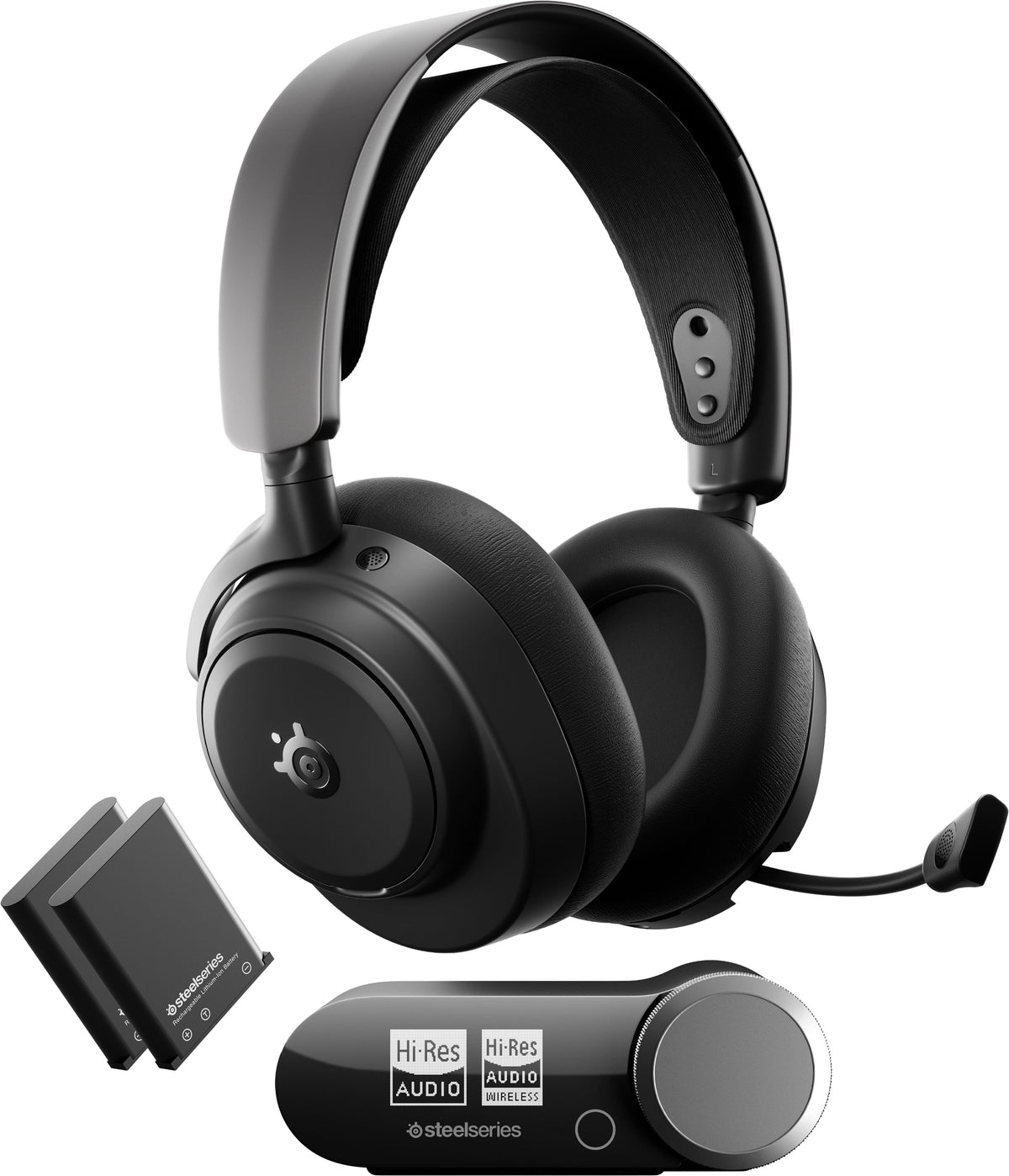 SteelSeries - Arctis Nova Pro Omni 2.4 GHz Wireless Over-The-Ear Gaming Headset for PS5/PS4, Xbox One, Xbox X/S, Switch/Switch 2, PC - Black