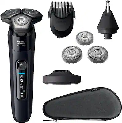 Philips Norelco - Rechargeable Electric Shaver 9600 with Extra Shave Heads Included S9507/87