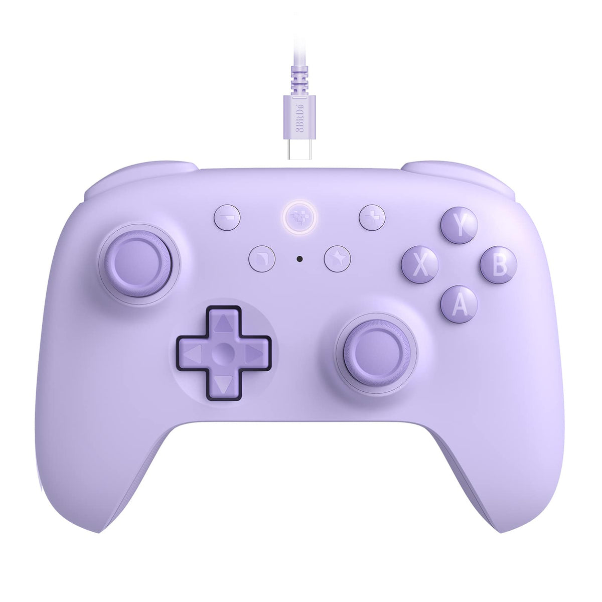8BitDo - Ultimate 2C Wired Controller for Android and Windows with Hall Effect Joysticks - Purple