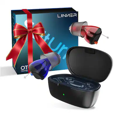 LINNER - New Saturn OTC CIC Rechargeable Hearing Aids for Seniors, Nearly Invisible