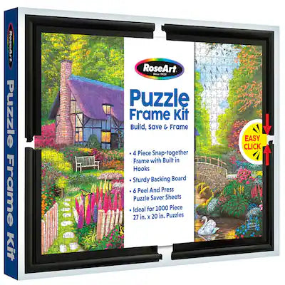 Outset Media - Cra-Z-Art: RoseArt Puzzle Frame Kit for 1000pc Jigsaws: Snap-Together Frame & Saver Sheets