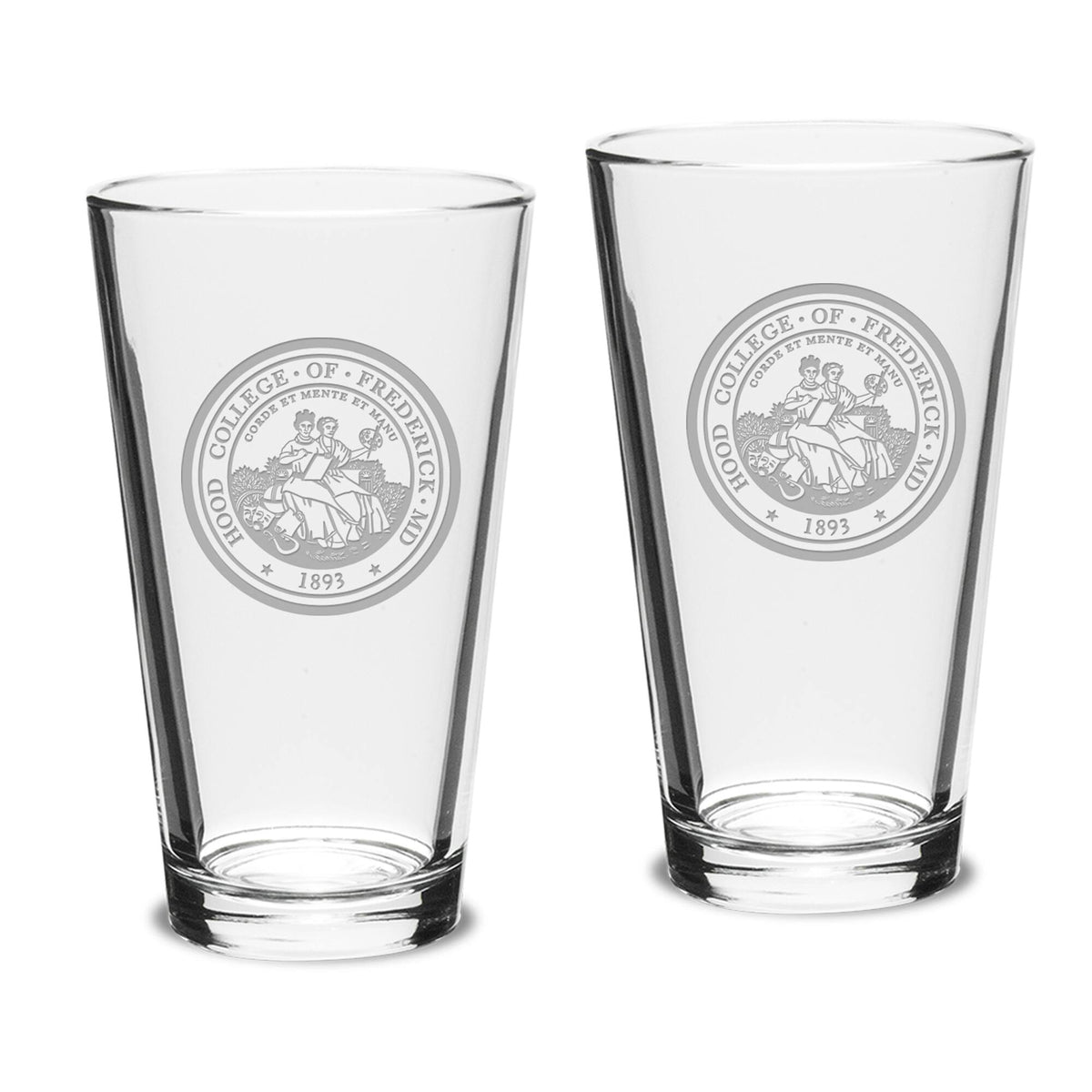 Jardine - Hood Blazers 16oz. 2-Piece Classic Pub Glass Set - Multicolor