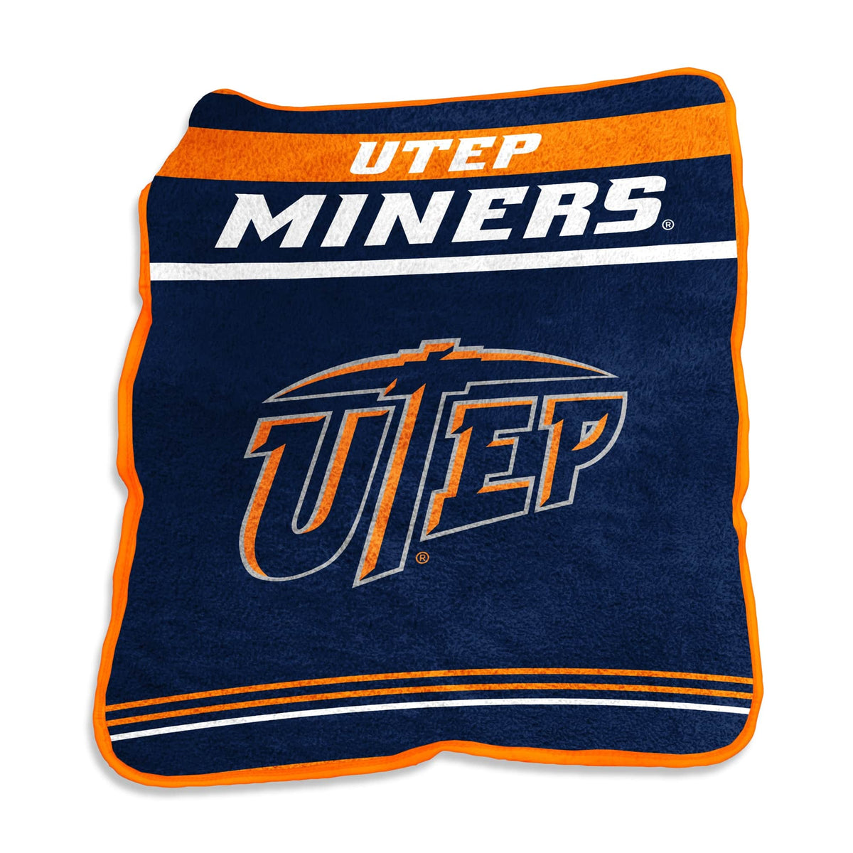 Logo Brands - UTEP Miners 50" x 60" Gameday Raschel Throw Blanket - Multicolor