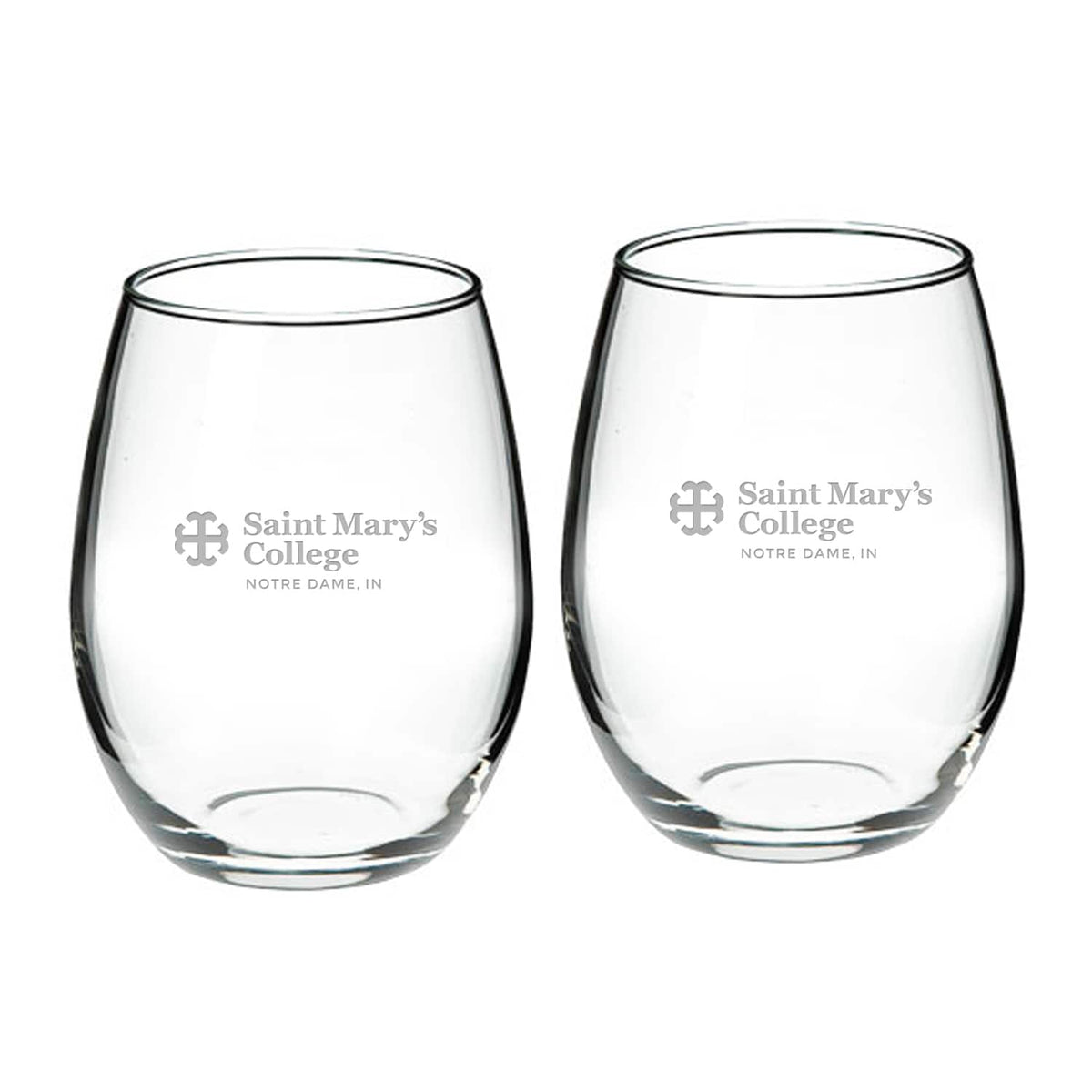 Jardine - Saint Mary's Belles 21oz. 2-Piece Stemless Wine Glass Set - Multicolor