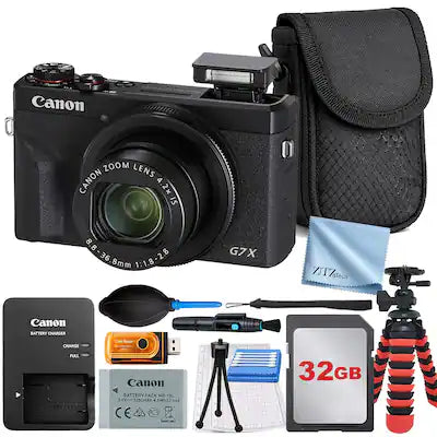 Canon - PowerShot G7 X Mark III Camera with 32GB Card + ZeeTech Advanced Bundle