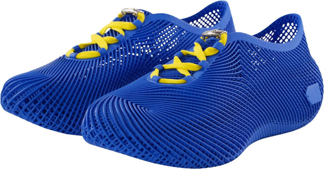 Front. Nexbie - Nexbie - Aeroraise 3D Printed Sneakers - Best Buy 60th Anniversary - Blue.
