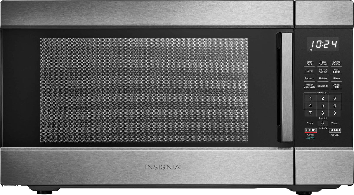 Insignia™ - 2.2 Cu. Ft. Countertop Microwave with Sensor Cooking and Inverter Technology - Stainless Steel