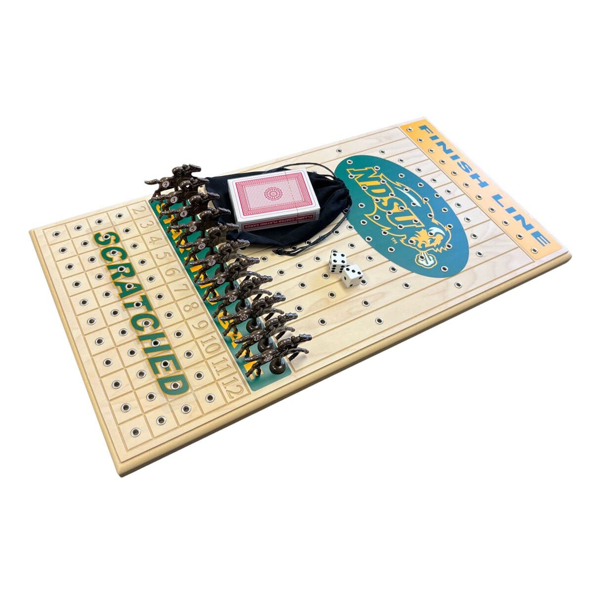 Across the Board - NDSU Bison Maple Horseracing Gametop - Multicolor
