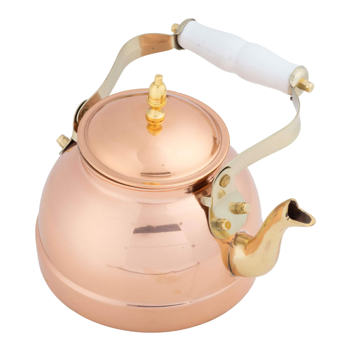Classic Cuisine - 7.25C/1.8Q Copper Tea Kettle - Vintage