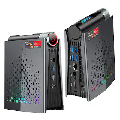 ACEMAGIC - S3A Mini Gaming PC - AMD Ryzen 7 H 255 (8C/16T,up to 4.90 GHz) - 16GB LPDDR5 RAM 512GB SSD - AMD Radeon 780M - 3-Mode