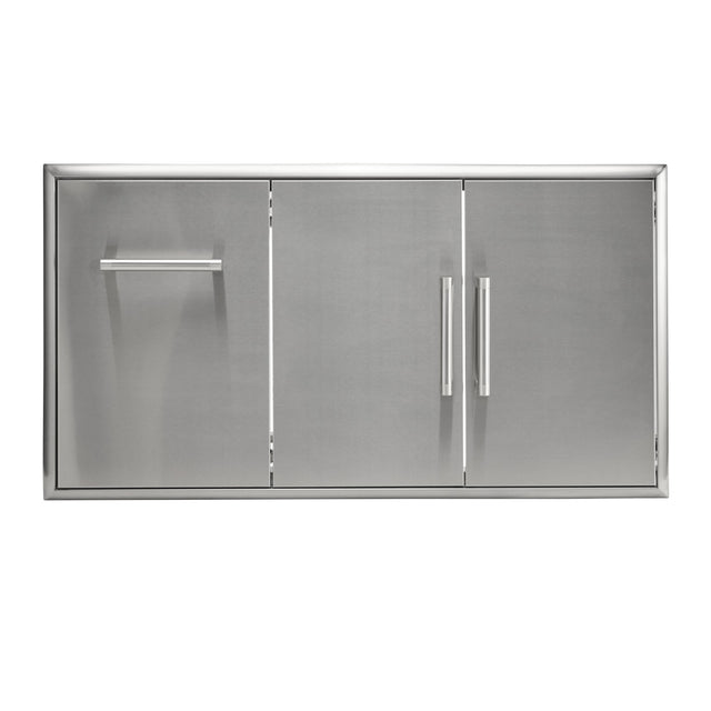 Front. Coyote Outdoor Living - Coyote Outdoor Living 45" Double Access Doors With Roll Out Trash - Stainless Steel.