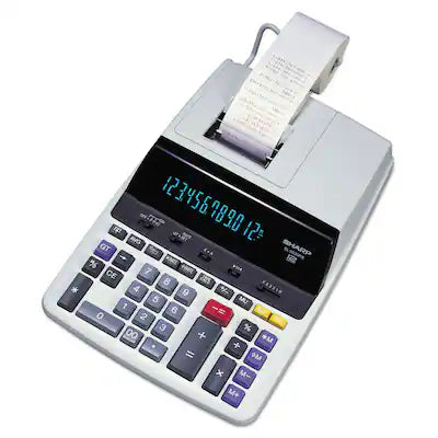 Sharp - EL2630PIII Print 4.8 Lines/Sec Two-Color Printing Calculator