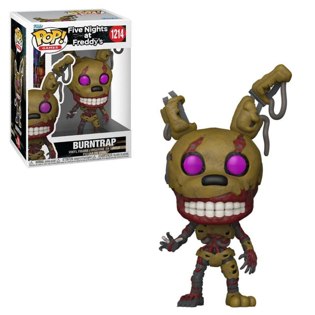 Funko POP! Games  
Five Nights at Freddy's  
1214  
Burntrap  
Vinyl Figure / Figurine en Vinyle / Figura de Vinilo  
Warning: Choking Hazard - Small parts. Not for children under 3 years.  
Attention: Pequeñas piezas. No es adecuado para menores de 3 años.