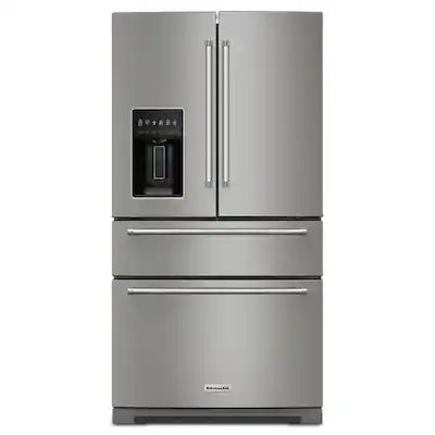 KitchenAid - 36 in. Wide 26 cu. ft. Multi-Door French Door Refrigerator with Platinum Interior