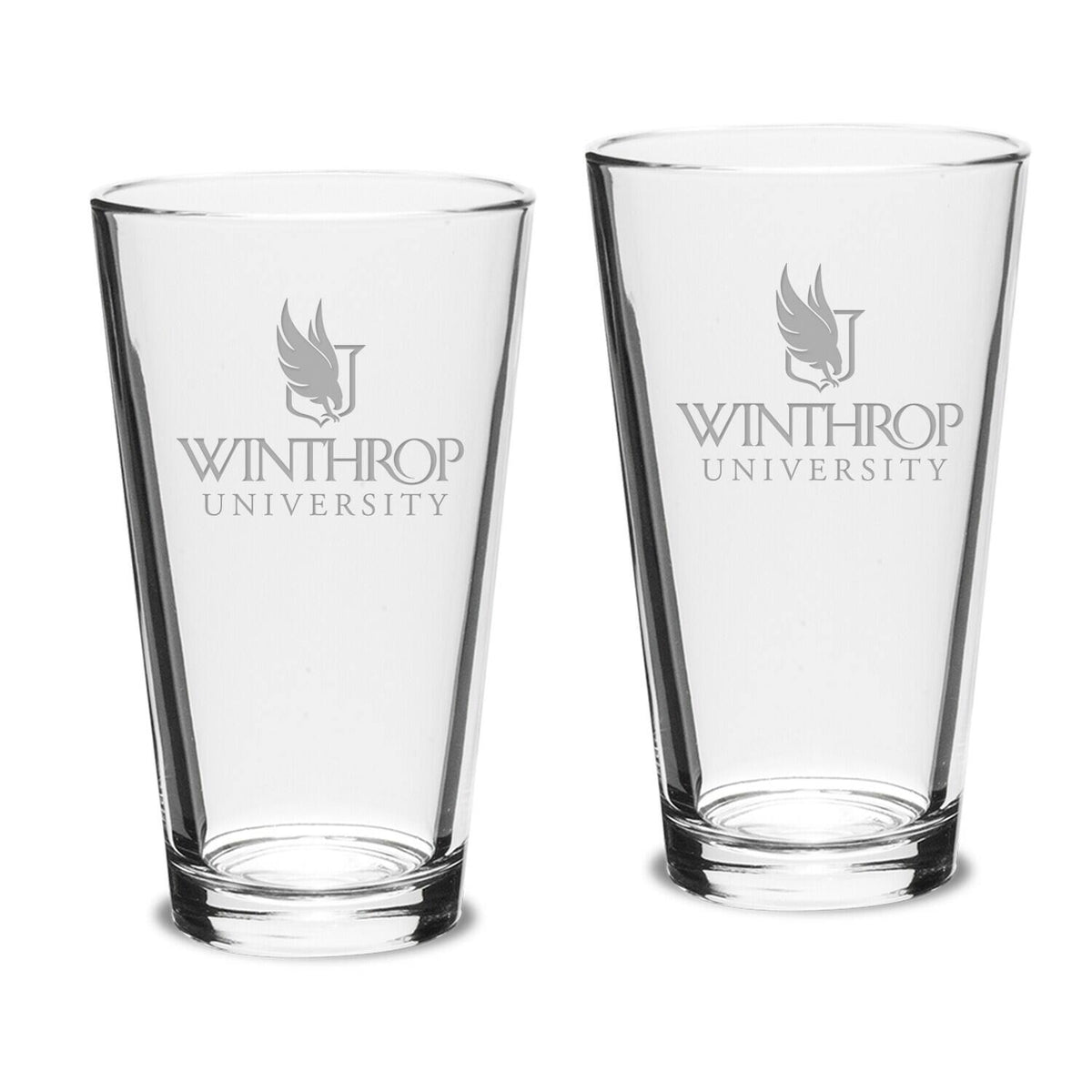 Jardine - Winthrop Eagles 16oz. Two-Piece Classic Pub Glass Set - Multicolor