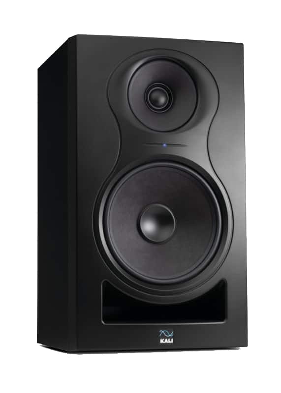 Front. Kali Audio - 8" Tri-Amped 3-Way Powered Studio Monitor with Coaxial Midrange and Tweeter - Black.