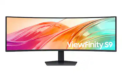 Samsung - 49" QHD 120Hz Business Curved Ultra-wide Monitor (HDMI, DisplayPort and USB-C)