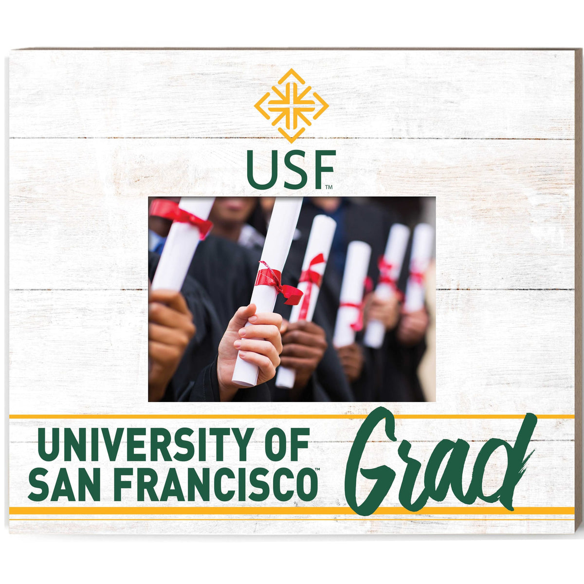 Jardine - San Francisco Dons 11'' x 13'' Grad Picture Frame - White