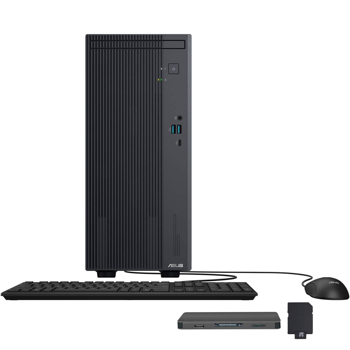 ASUS - Upgraded - V500 Mini Tower Desktop,Intel Core i7-13620H,24GB DDR5,2TB SSD+1TB Dock,Wired Keyboard & Mouse,Wi-Fi 6,Win 11 - Black