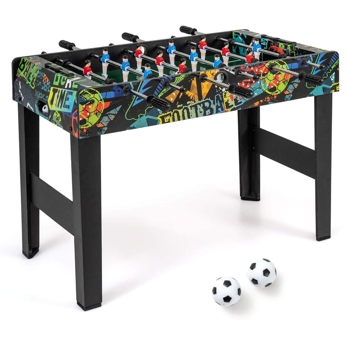 Costway - 37" Mini Foosball Table 2-in-1 Game Table with Detachable Legs for Tabletop - Multicolor