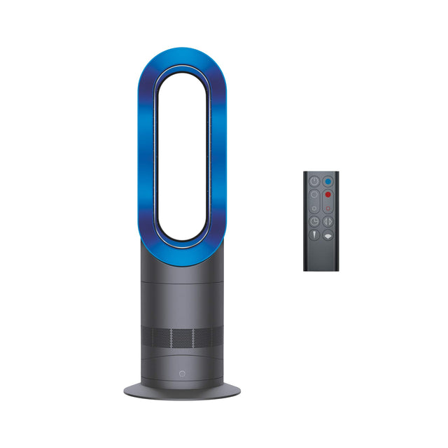 Front. Dyson - Hot+Cool  AM09 Tower, Heater and Fan - Iron/blue.