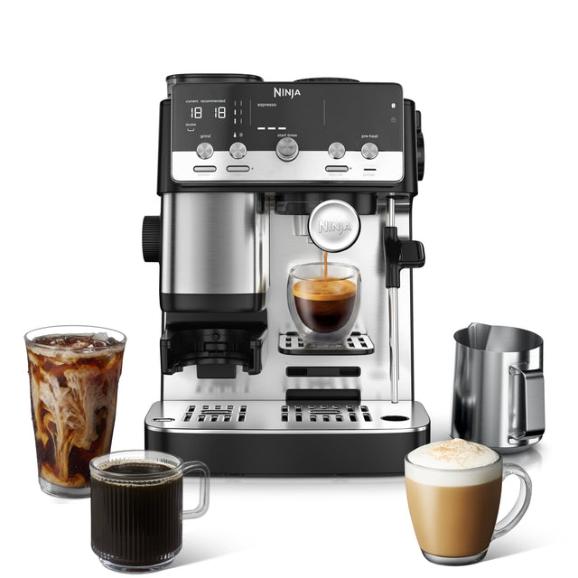 - 18 18 | - I I I I I I NINJA espresso grind start - - - las NINJA