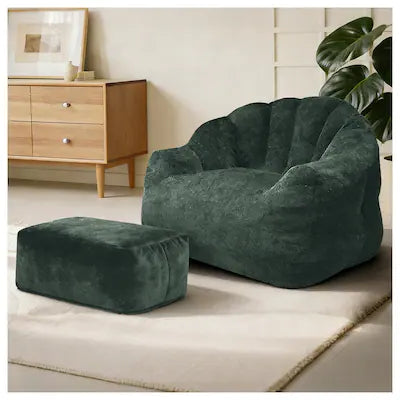 Anysun - Bean Bag Chair with Armrests - High-Density Foam, Lazy Sofa for Living Room & Bedroom Reading