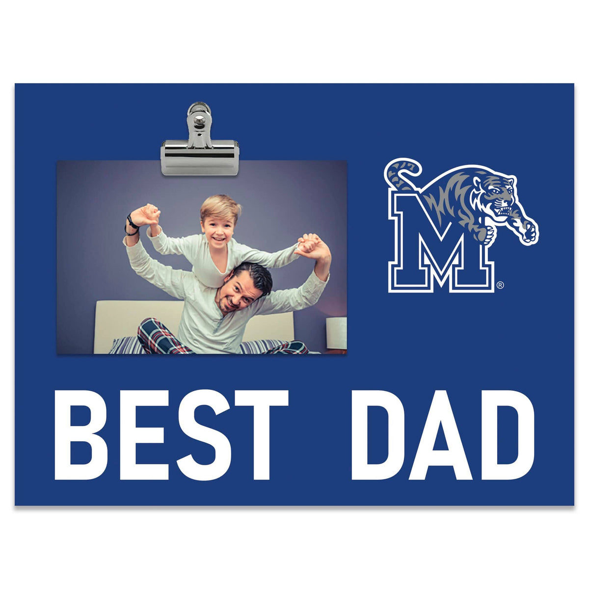 Fan Creations - Memphis Tigers 8" x 10.5" Briteline Best Dad Clip Frame - Multicolor