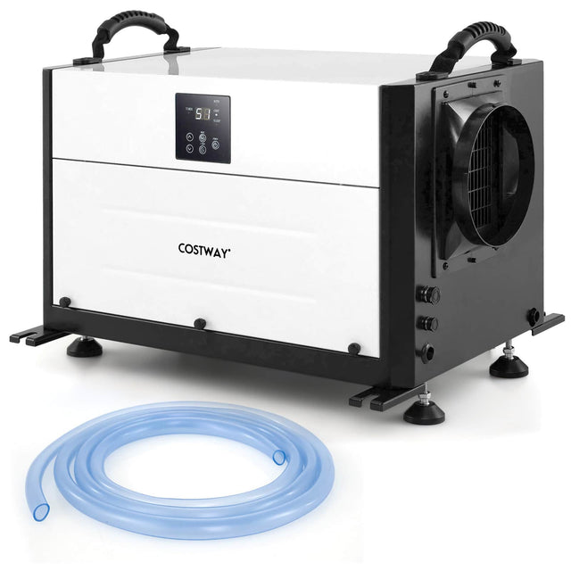Front. Costway - Costway 192 Pint Crawl Space Dehumidifier Commercial Dehumidifier with 3 Modes & 24H Timer 2,600 Sq. ft Coverage Area - White.