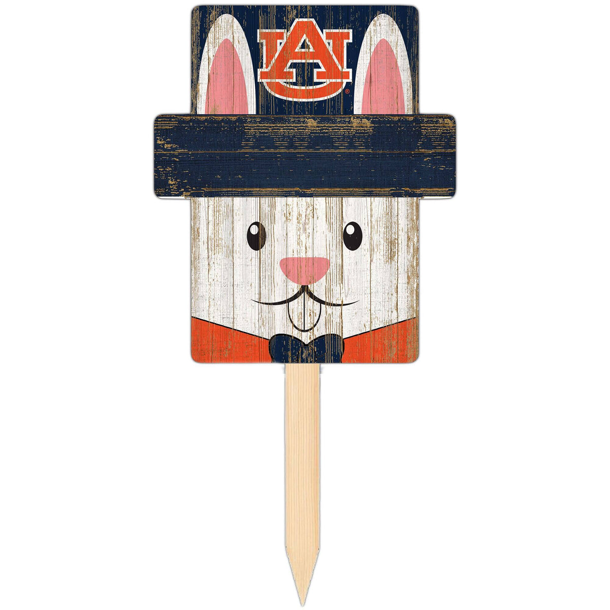 Fan Creations - Auburn Tigers 16" x 19" Easter Bunny Yard Stake - Multicolor