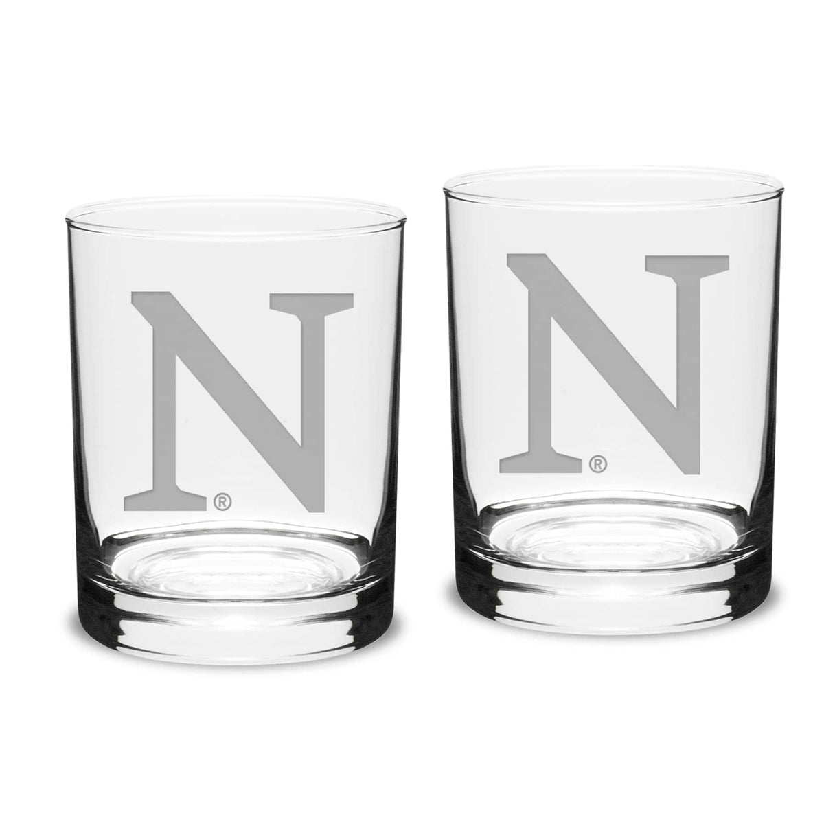 Jardine - Northwestern Wildcats 14oz. 2-Piece Classic Double Old Fashioned Glass Set - Multicolor