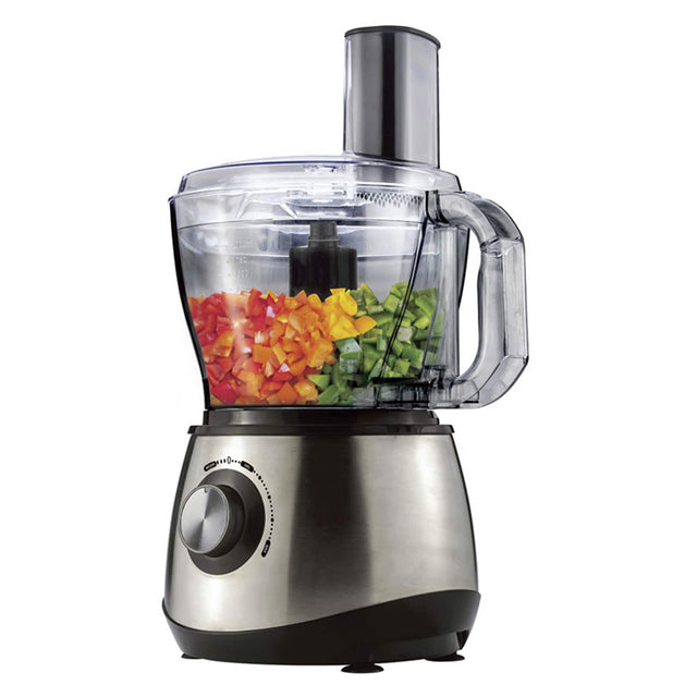 Front. Brentwood - Brentwood Select 8-Cup Food Processor, Stainless Steel - Silver.