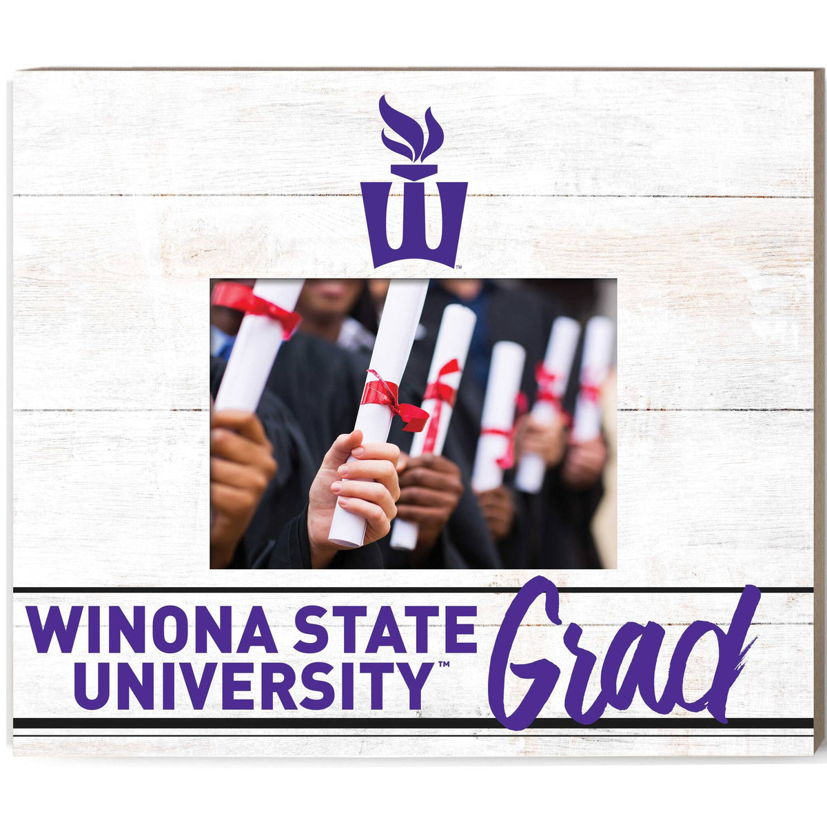 Jardine - Winona State Warriors 11'' x 13'' Grad Picture Frame - White