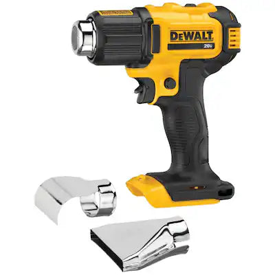 Dewalt - DCE530B 20V MAX Heat Gun, Cordless, Up to 990 Degrees, 42 Minutes Run Time, LED Light, Flat and Hook Nozzles