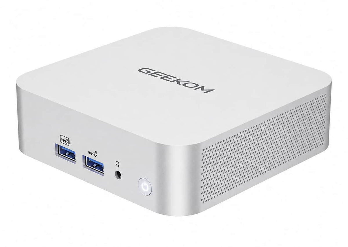 GEEKOM - A5 Pro Mini PC AMD Ryzen 5 7530U, 16GB DDR4 RAM, 512GB NVMe SSD Storage - Silver