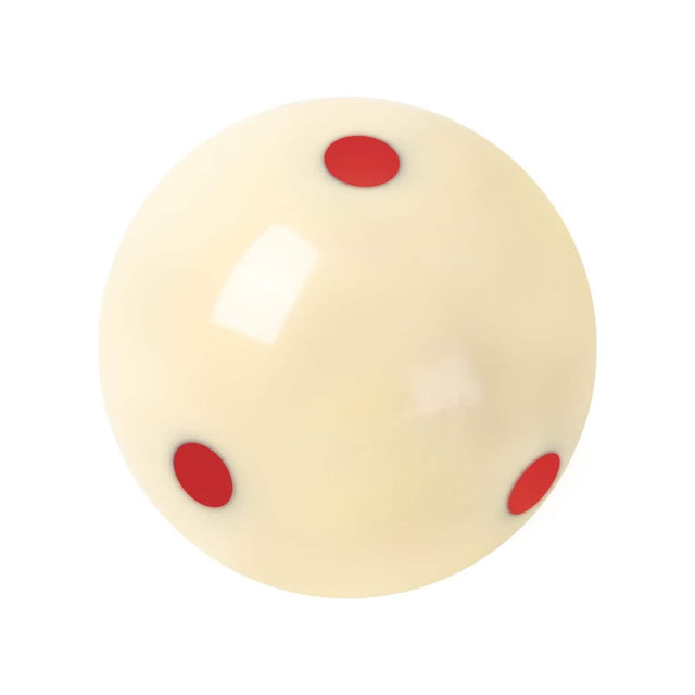 Front. GSE Games & Sports Expert - 2 1/4-Inch 6 Red Dot Training Cue Ball, AAA-Grade PRO Cup Standard Pool Billiard Cue Ball - Red.