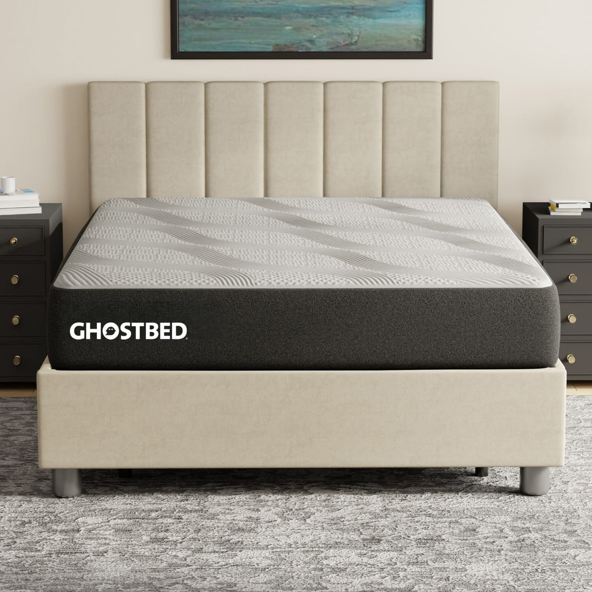 GhostBed - Essential 11 inch Memory Foam Mattress - Queen - Gray