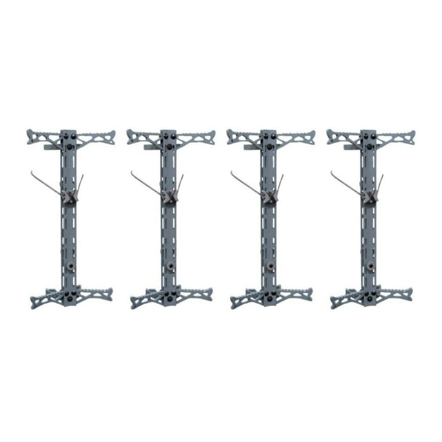 Front. Hawk - Hawk Hunting Helium 20 Inch Gen 2 Climbing Stick with Helium Rope 4 Pack - Gray.