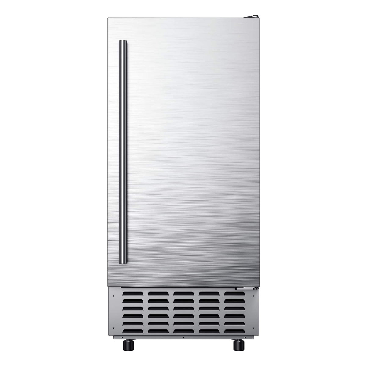 SIMZLIFE - Under Counter Nugget Ice Maker - 66Lbs/Day, Gravity Drainage, Self-Cleaning, 24H Timer - Home Use - ‎Silver