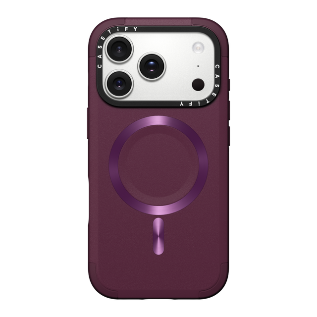 Front. CASETiFY - Apple iPhone 17 Pro Force Case - Mulberry.