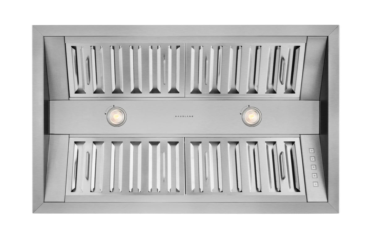 Hauslane - 34 inches - Convertible - Range Hood Insert - Silver