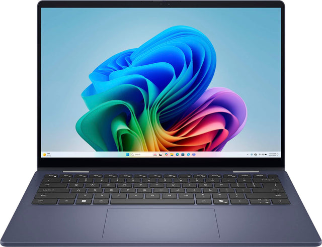 Dell - Plus 14" 2K 2-in-1 Touchscreen Laptop - AMD Ryzen AI 300 Series AI 5 340 2025 - 16GB Memory - 512GB Storage Copilot+ PC - Midnight Blue