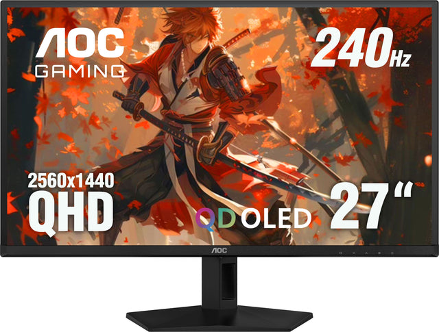 AOC GAMING  
240Hz  
2560x1440 QHD  
27"  
QD OLEOLED
